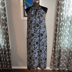 Natalie Martin for Barney’s New York 100% Silk Floral Midi Dress